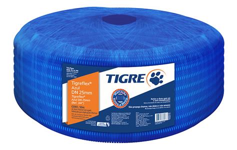 TUBO  CORRUGADO TIGREFLEX 32MM PVC AZ 25MTS 13733 
