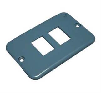 TAMPA  2 MODULOS SEP RJ11/RJ45 CONDULETE PVC NBR 14136 CZ CONDTOP 14827 36005637 