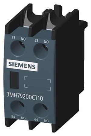 CONTATO  AUXILIAR FRONTAL 2NO 3MH7 TERMINAL PARAFUSO 16134 3MH79200CT10 