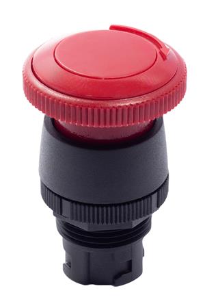 BOTAO  COGUMELO EMERGENCIA 22MM VM PLASTICO FRONTAL EP2/03 C/TRAVA 21037 EP23603 