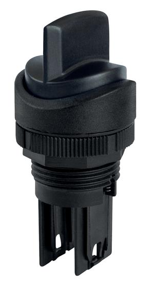 COMUTADOR  C/MANOPLA CURTA 2 POSICOES C/RETORNO 45° TERMOPLASTICO 22MM PT CLA2 45/01 21093 CLA24501 