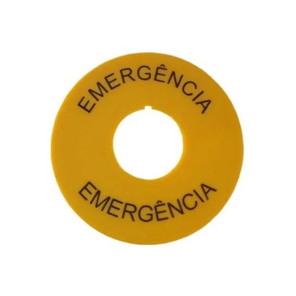 IDENTIFICADOR  PLAQUETA GRAVACAO EMERGENCIA 22MM AM 21337 Z22460