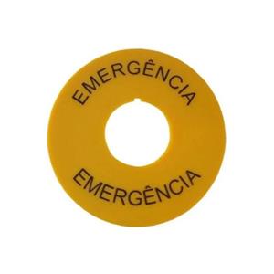 IDENTIFICADOR  PLAQUETA GRAVACAO EMERGENCIA 22MM AM 21337 Z22460 