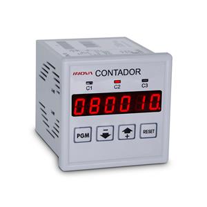 CONTADOR  DIGITAL 6 DIGITOS C/MEMORIA 80/250VCA 75X75MM 22039 INV9702 