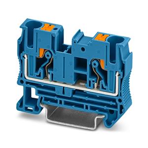 CONECTOR  PASSAGEM PUSH-IN/MOLA 6 MM² POLIAMIDA AZ/BU 22394 PT6BU 