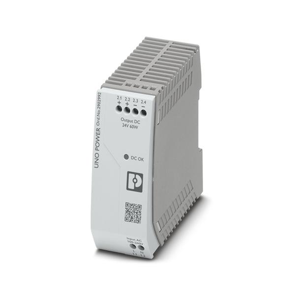 FONTE  ALIMENTACAO MONOFASICA CHAVEADA 60W 2,5A 100/240VAC 24VCC 22455 UNOPS1AC24DC60W