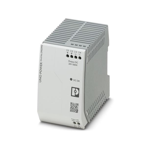 FONTE  AUXILIAR MONOFASICA CHAVEADA 100W 4,2A 100/240VCA 24VCC 22456 UNOPS1AC24DC42