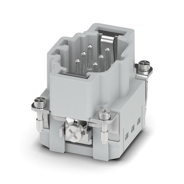MIOLO  P/TOMADA MACHO C/CONTATO TERRA SERIE B6 6 POLOS PUSH-IN/ MOLA 22483 HCB06IPTM