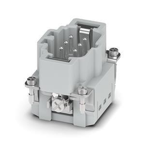 MIOLO  P/TOMADA MACHO C/CONTATO TERRA SERIE B6 6 POLOS PUSH-IN/ MOLA 22483 HCB06IPTM 