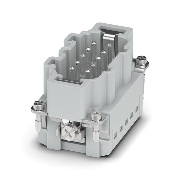 MIOLO  P/TOMADA MACHO C/CONTATO TERRA SERIE B10 10 POLOS PUSH-IN/ MOLA 22485 HCB10IPTM