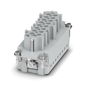 MIOLO  P/TOMADA FEMEA C/CONTATO TERRA SERIE B16 16 POLOS PUSH-IN/ MOLA 22487 HCB16IPTF 