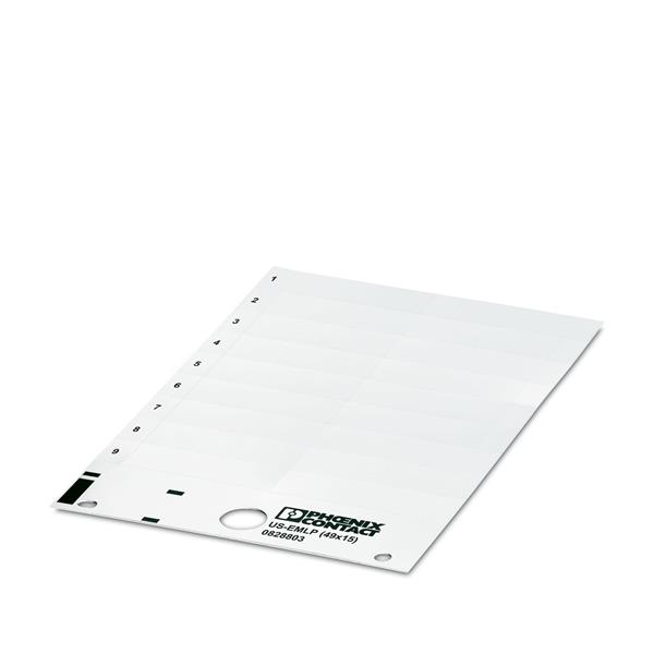 IDENTIFICADOR  PLAQUETA PLASTICO BR 14,9x48,7x0,5MM US-EMLP (49X15) 22668 USEMLP(49X15)