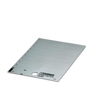 IDENTIFICADOR  PLAQUETA PLASTICO PRATA 14,9x48,7x0,5MM US-EMLP (49X15) SR 22669 USEMLP(49X15)SR 