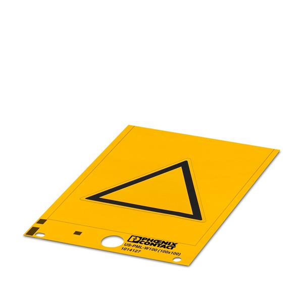 PLACA  DE AVISO US-PML-W100 (100X100) 100X100X86,8MM PVC AM/PT 22680 USPMLW100(100X100)