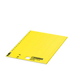 IDENTIFICADOR  PLAQUETA PLASTICO AM 9x20x0,5MM US-EMLP (20X9) YE 22718 USEMLP20X9YE 