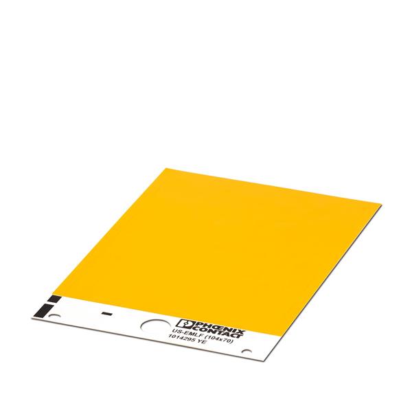 IDENTIFICADOR  PLAQUETA PLASTICO AM 104X70MM US-EMLF YE 22721 US-EMLF(104X70)YE