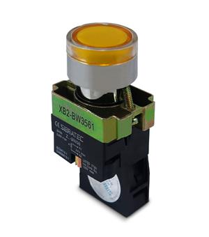 BOTAO  IMPULSO ILUMINADO 24VCC/CA 1NA AM METALICO 23504 9711 