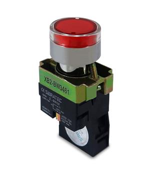 BOTAO  IMPULSO ILUMINADO 220VCA 1NF VM METALICO 23507 BW3461 