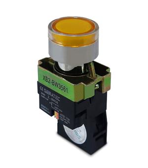 BOTAO  IMPULSO ILUMINADO 220VCA 1NA AM METALICO BW3561 23509 9712 