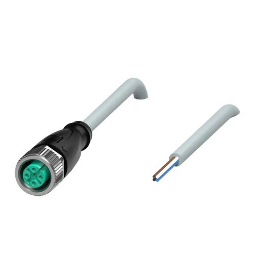 CABO  CONECTOR SENSOR V1-G-2M-PVC M12 4 PINOS RETO 250VAC/DC CZ IP68/IP69 PVC 4A FEMEA CABO 2M 23900 V1G2MPVC