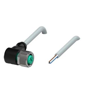 CABO  CONECTOR SENSOR V1-W-2M-PVC M12 4 PINOS 250VAC/DC CZ IP68/IP69 PVC 4A FEMEA CABO 2M S/ LED 23901 V1W2MPVC 