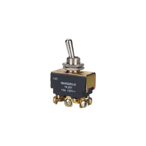 CHAVE  LIGA/DESLIGA BIPOLAR C/ALAV METALICA 250VCA 10A 14201-A1B1P1Q 2 POSICOES 25036 14201A1B1P1Q
