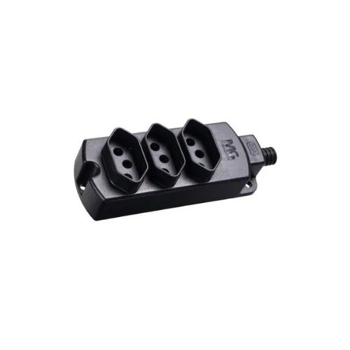 TOMADA  TRIPLA 2P+T 20A PT REGUA P/ EXTENSAO 25161 TMU3320