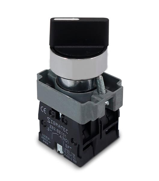 CHAVE  SELETORA MANOPLA CURTA  3 POSICOES 2NA METALICA 25557 BD33