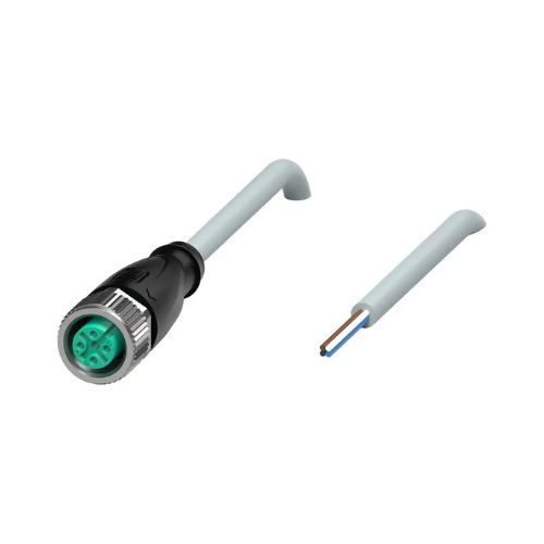 CABO  CONECTOR SENSOR V1-G-5M-PVC M12 4 PINOS RETO 250VAC/DC CZ IP68/IP69 PVC 4A FEMEA CABO 5M 26315 V1G5MPVC