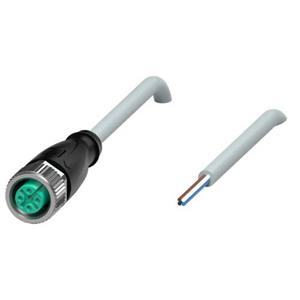 CABO  CONECTOR SENSOR V1-G-10M-PVC M12 4 PINOS RETO 250VAC/DC CZ IP68/IP69 PVC 4A FEMEA CABO 10M 26316 V1G10MPVC 