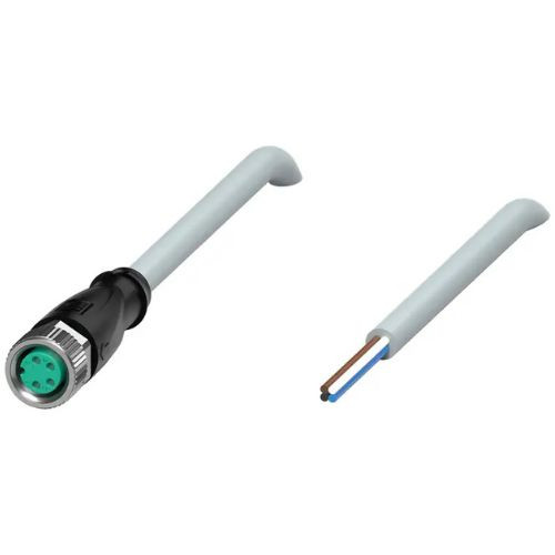 CABO  CONECTOR SENSOR V31-GM-5M-PVC M8 4 PINOS 30VAC/DC CZ IP68 PVC 3A FEMEA CABO 5M 26319 V31GM5MPVC