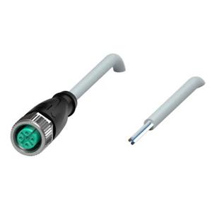 CABO  CONECTOR SENSOR V15-G-5M-PVC M12 5 PINOS 48VAC/60VDC CZ IP68/IP69 PVC 4A FEMEA CABO 5M S/ LED 26322 V15G5MPVC 