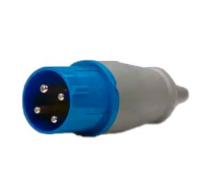 PLUG  INDUSTRIAL MACHO 3P+T 16A 220VCA IP44 AZ 9H 26911 05166407944