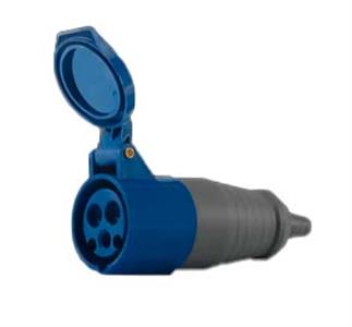 ACOPLAMENTO  FEMEA 2P+T 32A 220VCA IP44 AZ 6H 26933 ACS3256 