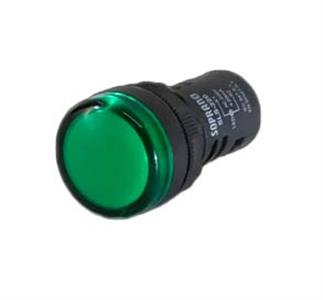SINALIZADOR  C/LED 220VCA 22MM PVC VD 26937 SSVD220 