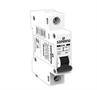 DISJUNTOR  UNIPOLAR 63A C 6KA/220V 6KA/380V IEC SHB1 27017 SHB1HC063A 