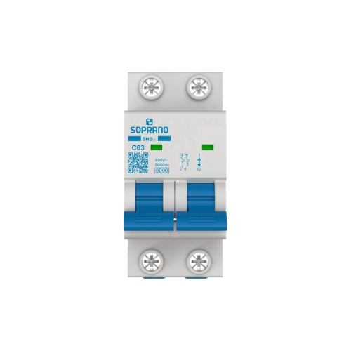 DISJUNTOR  BIPOLAR 63A C 6KA/220V 6KA/380V IEC SHB2 27038 SHB2LC063A