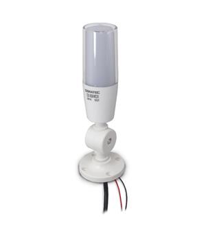 SINALIZADOR  TORRE LUMINOSA LED SINALIZACAO INTERMITENTE 220VCA ALARME SONORO VD/AM/VM 27518 LTA505NW 