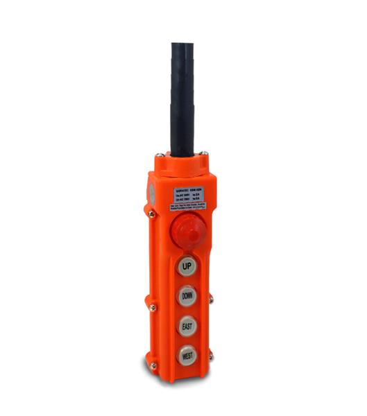 BOTOEIRA  P/PONTE ROLANTE C/4 BOTOES+EMERG IP65 27576 COB62H