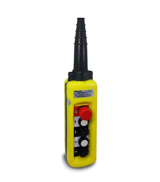 BOTOEIRA  P/PONTE ROLANTE C/4 BOTOES+EMER IP65 27578 XACA4713