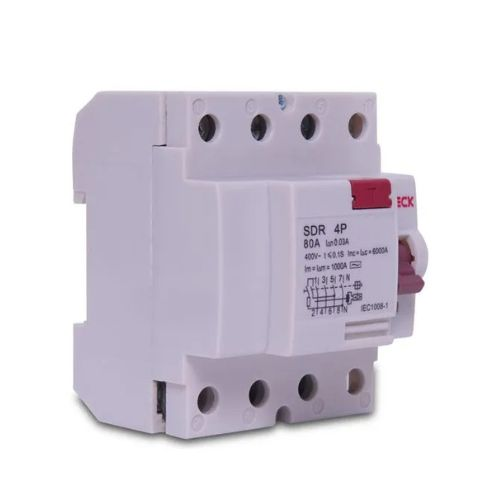 DISPOSITIVO I DR  SDR480003 DIFERENCIAL 4 POLOS 80A 30MA 29084 SDR480003