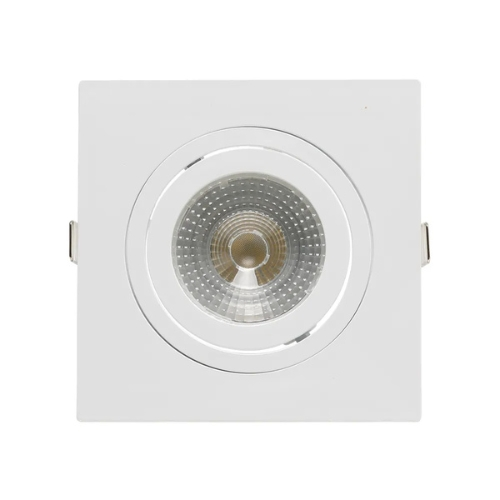 LUMINARIA  QUADRADA C/FACE PLANA EMBUTIR DICROICA PAR20 E27 BR 30504 SE3301039