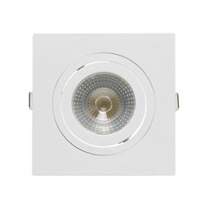 LUMINARIA  QUADRADA C/FACE PLANA EMBUTIR DICROICA PAR20 E27 BR 30504 SE3301039 