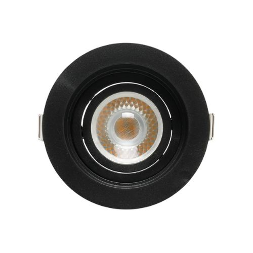 LUMINARIA  EMBUTIR REDONDA FACE RECUADA 100X35MM DICROICA MR16 GU10 TERMOPLASTICO PT SE-330.1038 30584 SE3301038