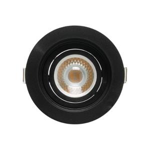 LUMINARIA  EMBUTIR REDONDA FACE RECUADA 100X35MM DICROICA MR16 GU10 TERMOPLASTICO PT SE-330.1038 30584 SE3301038 