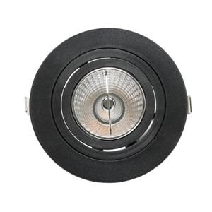 LUMINARIA  EMBUTIR REDONDA FACE PLANA 130X35MM AR70 GU10 TERMOPLASTICO PT SE-330.1053 30936 SE3301053 