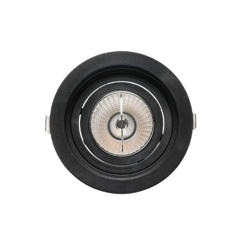 LUMINARIA  EMBUTIR REDONDA FACE RECUADA 130X35MM AR70 GU10 TERMOPLASTICO PT SE-330.1054 30937 SE3301054