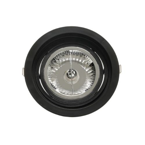 LUMINARIA  EMBUTIR REDONDA FACE RECUADA 170X35MM AR111 GU10 TERMOPLASTICO BR SE-330.1066 30938 SE3301066