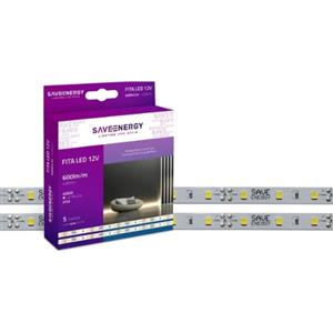 FITA  LED 12V 6W/M 5M 6500K - LUZ FRIA 600LM/M IP20 31042 SE1453103 