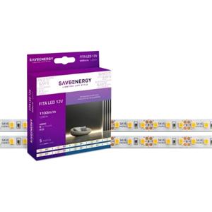 FITA  LED 12V 12W/M 5M 2700K - LUZ QUENTE 1100LM/M IP20 31043 SE1453148 